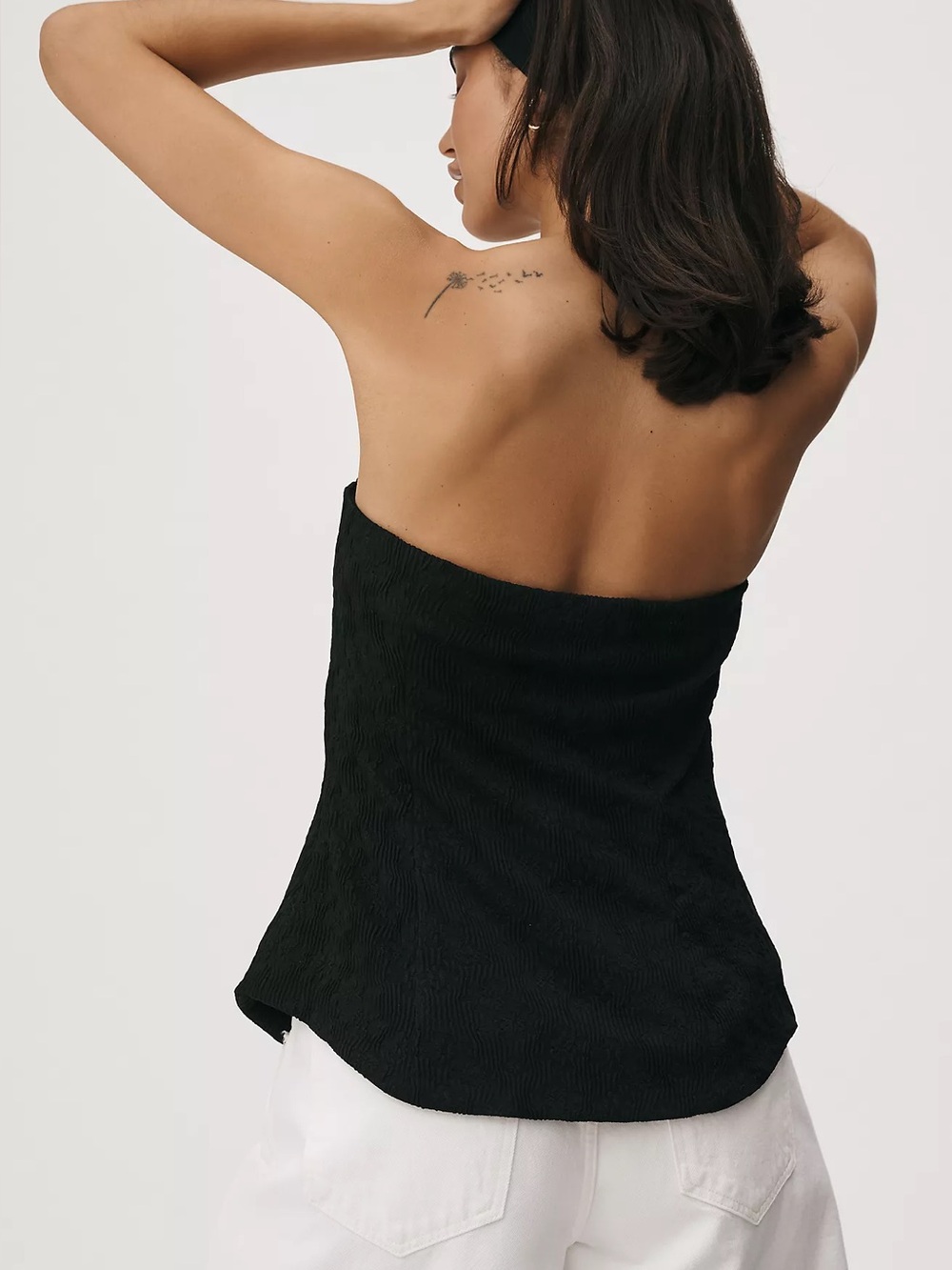 Anthropologie Sarah Hann Textured Sleeveless Vest in White - Picture 3 of 4